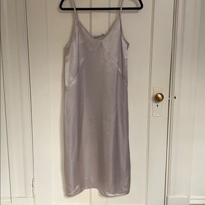 Silver Everlane Slip Dress